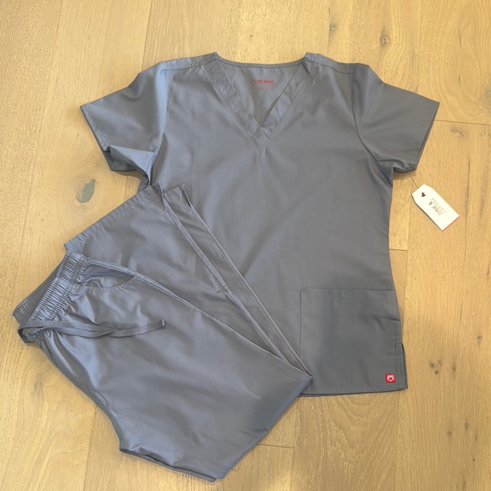 Gray Women's Scrub Set